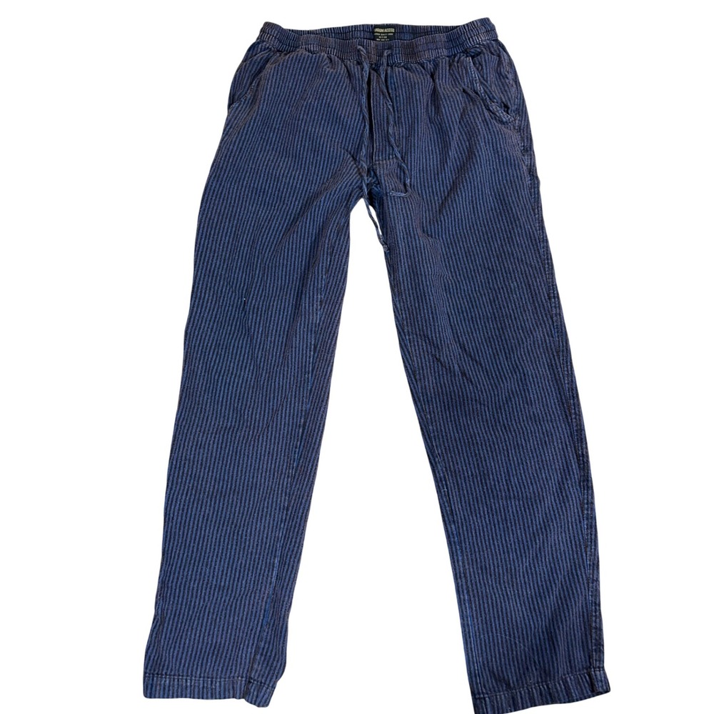 Random Access‎ Mens Striped Lounge Pants Elastic Waist Drawstring Size L Casual